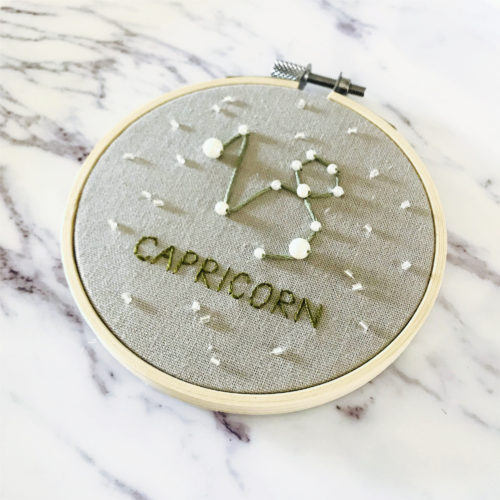 10 Capricorn Embroidery