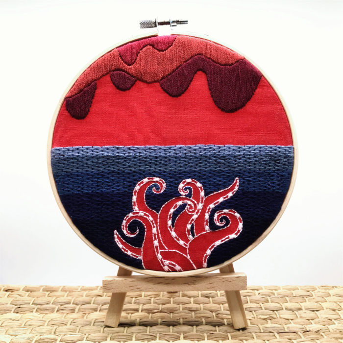 Deep Sea Monster Embroidery