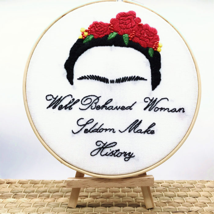 Frida Kahlo Embroidery