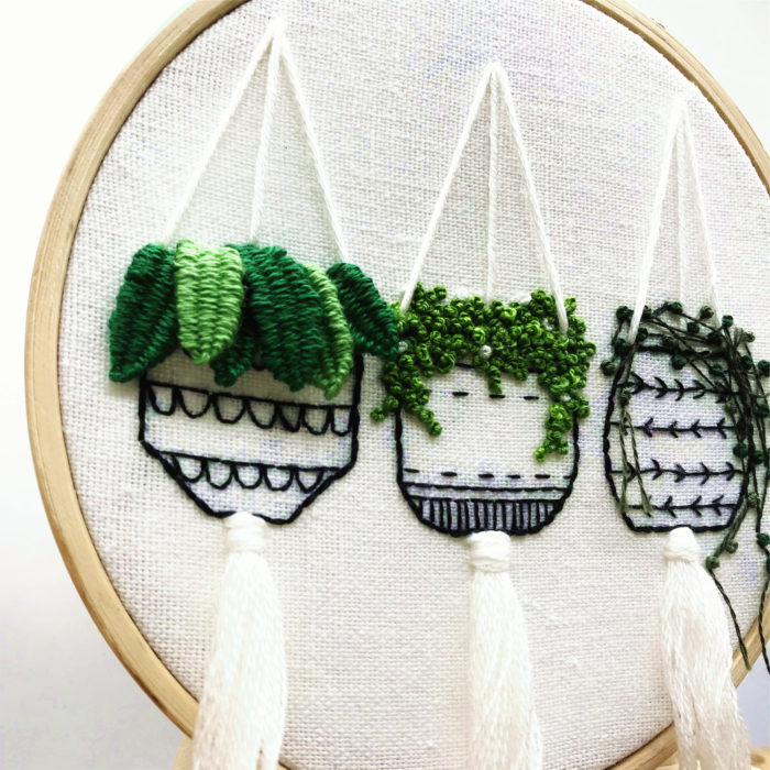 Hanging Plants Embroidery2