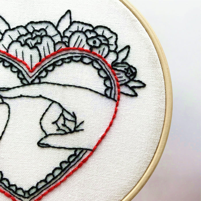 Love Me Cat Paw Embroidery3