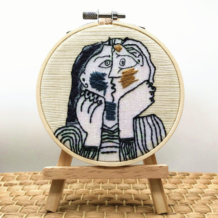 Pablo Picasso - Le Baiser Embroidery