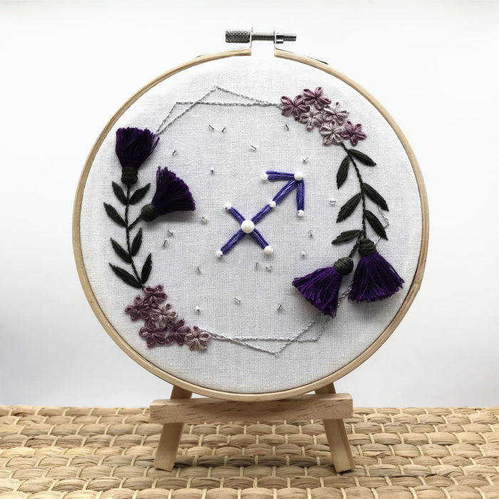 Sagittarius - the bell flower Embroidery2