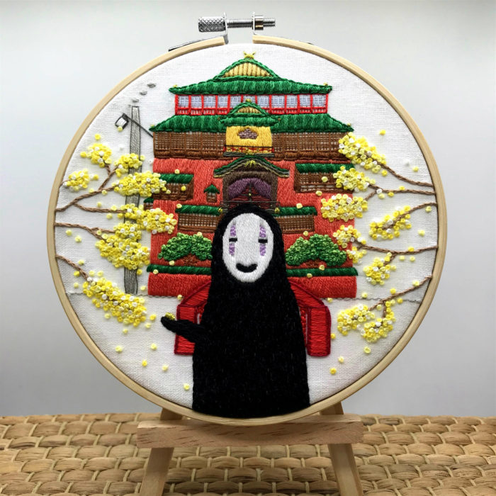 Spirited Away - No Face - Embroidery