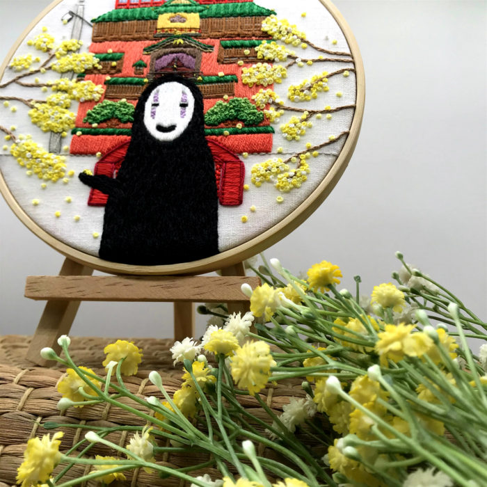 Spirited Away - No Face - Embroidery2