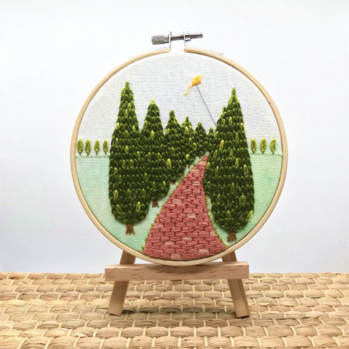 Uninhabited - Flying Kite Embroidery