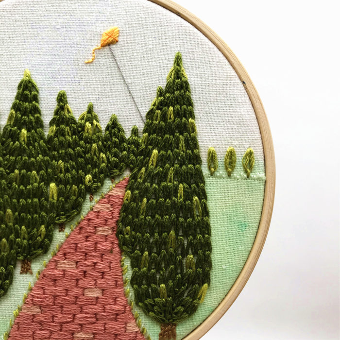 Uninhabited - Flying Kite Embroidery2