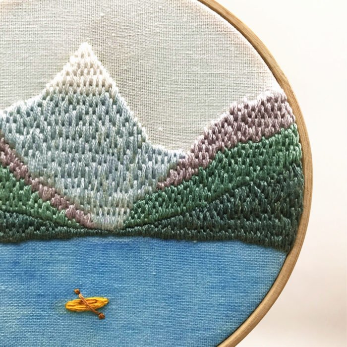 Uninhabited - Kayaking Embroidery3